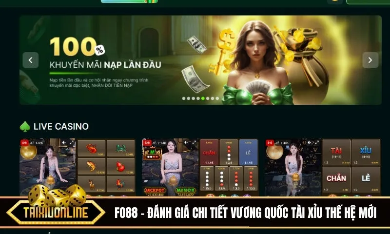 Fo88 - Đánh giá chi tiết vương quốc Tài Xỉu thế hệ mới